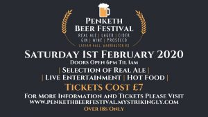 Penketh Beer Festival 2020 @ Latham Hall, Penketh